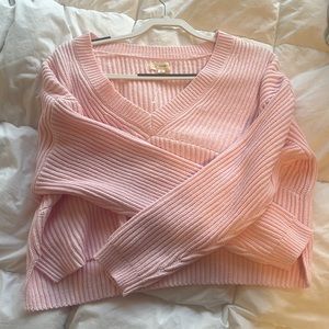 Pacsun pink cropped sweater